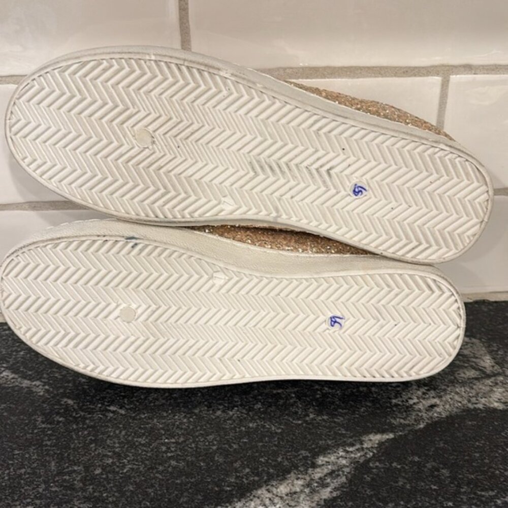 Vintage Havana White and Gold Glitter Sneakers - Picture 10 of 11